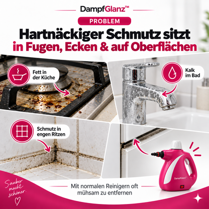 DampfGlanz™ – Kraftvoller Hand-Dampfreiniger