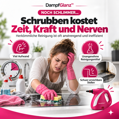 DampfGlanz™ – Kraftvoller Hand-Dampfreiniger