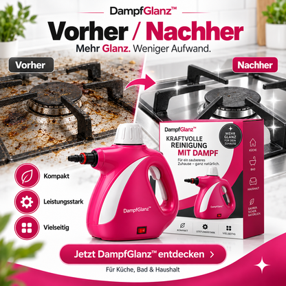 DampfGlanz™ – Kraftvoller Hand-Dampfreiniger